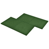 NNEVL Fall Protection Tiles 24 pcs Rubber 50x50x3 cm Green