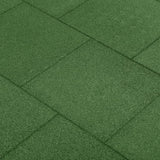 NNEVL Fall Protection Tiles 24 pcs Rubber 50x50x3 cm Green