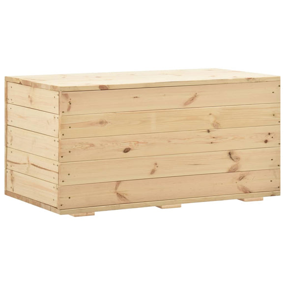 NNEVL Storage Box 100x54x50.7 cm Solid Pine Wood