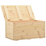 NNEVL Storage Box 100x54x50.7 cm Solid Pine Wood