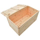 NNEVL Storage Box 100x54x50.7 cm Solid Pine Wood