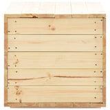 NNEVL Storage Box 100x54x50.7 cm Solid Pine Wood