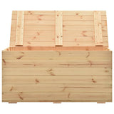 NNEVL Storage Box 120x63x60 cm Solid Wood Pine