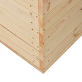 NNEVL Storage Box 120x63x60 cm Solid Wood Pine
