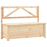 NNEVL Storage Bench 120 cm Solid Pine Wood