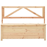 NNEVL Storage Bench 120 cm Solid Pine Wood