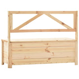 NNEVL Storage Bench 120 cm Solid Pine Wood