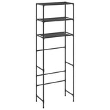 NNEVL 3-Tier Storage Rack over Toilet Black 53x28x169 cm