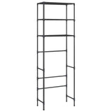 NNEVL 3-Tier Storage Rack over Toilet Black 53x28x169 cm