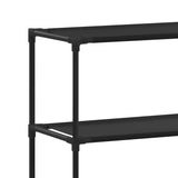 NNEVL 3-Tier Storage Rack over Toilet Black 53x28x169 cm