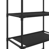 NNEVL 3-Tier Storage Rack over Toilet Black 53x28x169 cm