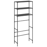 NNEVL 3-Tier Storage Rack over Laundry Machine Black 69x28x169 cm