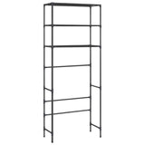 NNEVL 3-Tier Storage Rack over Laundry Machine Black 69x28x169 cm