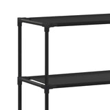 NNEVL 3-Tier Storage Rack over Laundry Machine Black 69x28x169 cm