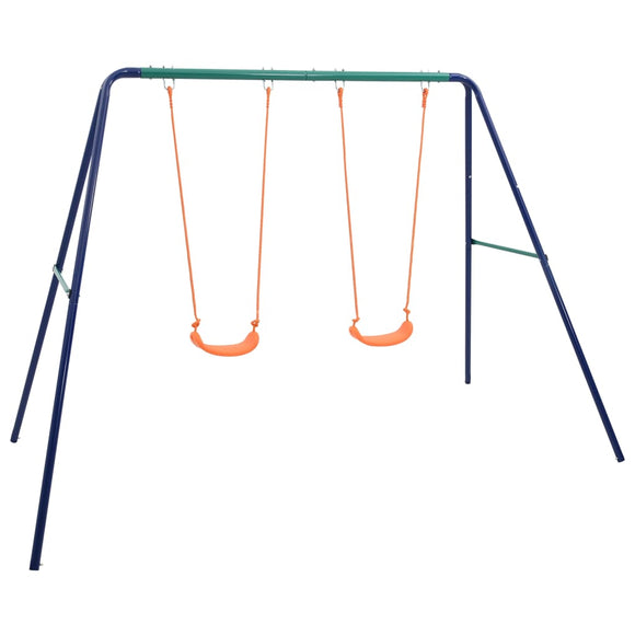 NNEVL Swing Set with 2 Seats Steel