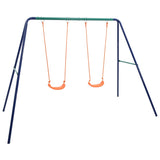 NNEVL Swing Set with 2 Seats Steel