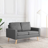 NNEVL 2-Seater Sofa Light Grey Fabric