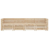 NNEVL Garden 4-Seater Pallet Sofa Wood