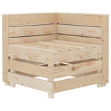 NNEVL Garden 4-Seater Pallet Sofa Wood