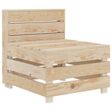 NNEVL 8 Piece Garden Lounge Set Pallets Wood