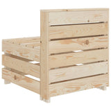 NNEVL 5 Piece Garden Lounge Set Pallets Wood