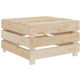 NNEVL 7 Piece Garden Lounge Set Pallets Wood