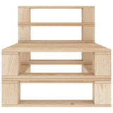 NNEVL Garden Pallet Sofa 3-Seater Wood