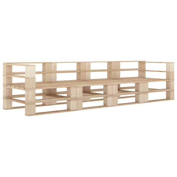 NNEVL Garden Pallet Sofa 4-Seater Wood