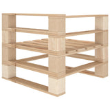 NNEVL 8 Piece Garden Lounge Set Pallets Wood