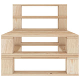 NNEVL 6 Piece Garden Lounge Set Pallets Wood