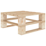 NNEVL 6 Piece Garden Lounge Set Pallets Wood