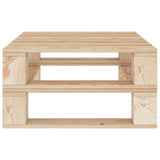 NNEVL 6 Piece Garden Lounge Set Pallets Wood