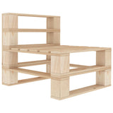 NNEVL 7 Piece Garden Lounge Set Pallets Wood