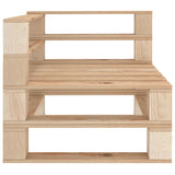 NNEVL 6 Piece Garden Lounge Set Pallets Wood