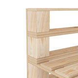 NNEVL 6 Piece Garden Lounge Set Pallets Wood