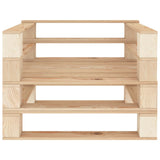 NNEVL 7 Piece Garden Lounge Set Pallets Wood