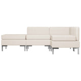 NNEVL 4 Piece Sofa Set Fabric Cream