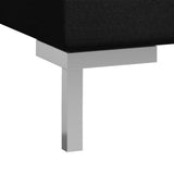 NNEVL 7 Piece Sofa Set Fabric Black