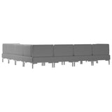 NNEVL 8 Piece Sofa Set Fabric Light Grey