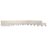 NNEVL 11 Piece Sofa Set Fabric Cream
