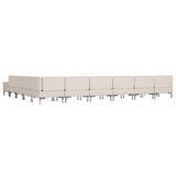 NNEVL 11 Piece Sofa Set Fabric Cream