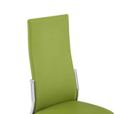 NNEVL 9 Piece Dining Set Faux Leather Green
