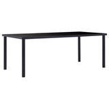 NNEVL 9 Piece Dining Set Faux Leather Cappuccino