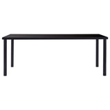 NNEVL 9 Piece Dining Set Faux Leather Cappuccino