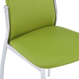 NNEVL 11 Piece Dining Set Faux Leather Green