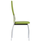 NNEVL 11 Piece Dining Set Faux Leather Green
