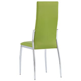 NNEVL 11 Piece Dining Set Faux Leather Green