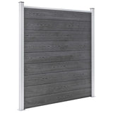NNEVL Garden Fence WPC 353x186 cm Grey