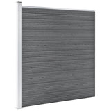 NNEVL Garden Fence WPC 526x186 cm Grey