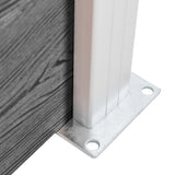 NNEVL Garden Fence WPC 699x186 cm Grey